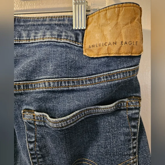 American Eagle Jeans Mens 32x32 AirFlex+ Blue Denim Athletic Skinny - Picture 7 of 11